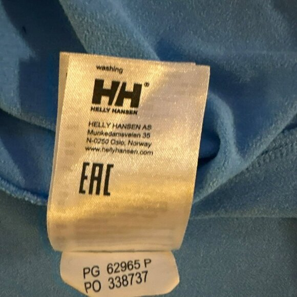 Helly Hansen Verglas Blue 1/2-Zip Long Sleeve Pullover Athletic Top Size XL - Picture 4 of 8